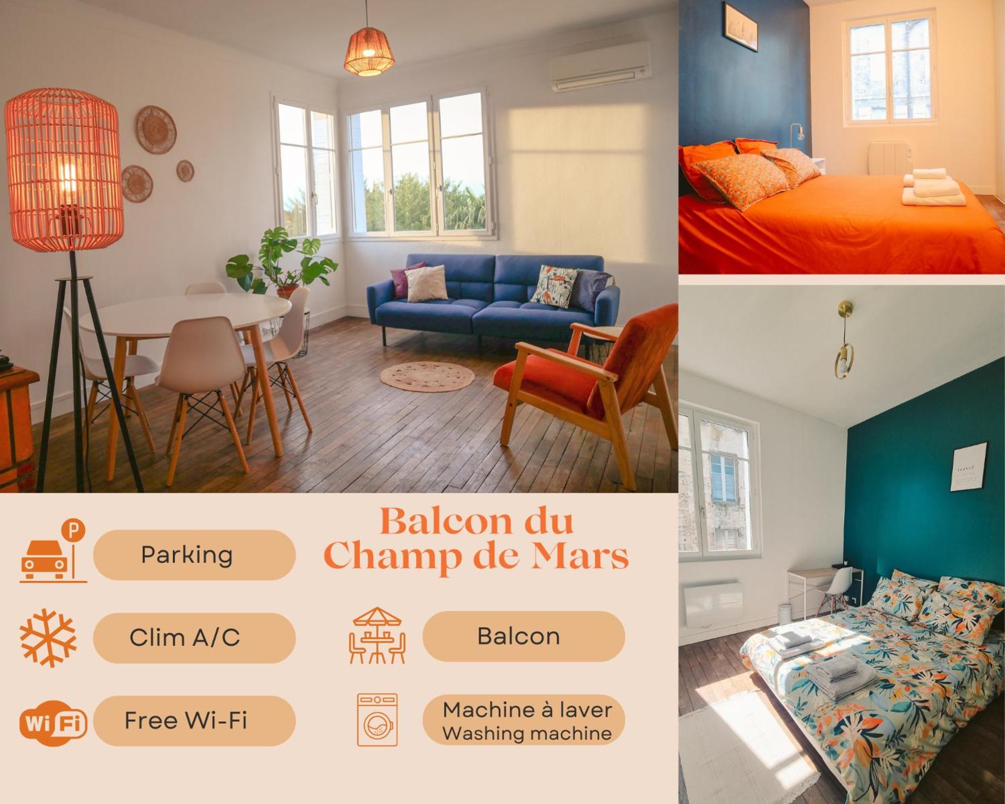 Balcon Du Champ De Mars - #Parking #Air Conditioner #Clim Angoulême Eksteriør billede